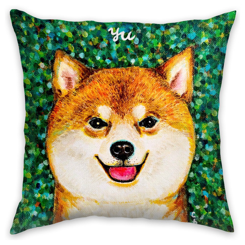 NO.13 yu キャンバス地クッション