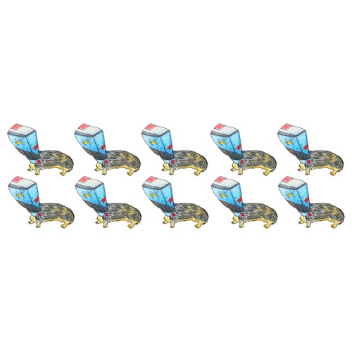 スカイくん（青フード）