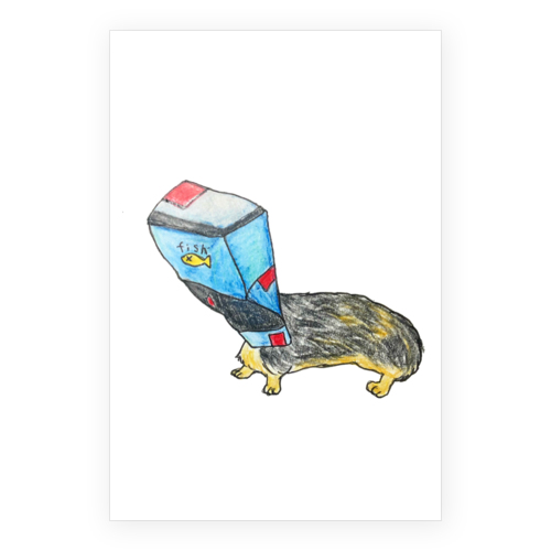 スカイくん（青フード）