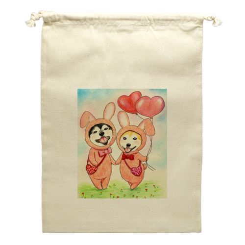 ももちゃんひなちゃん（背景あり）