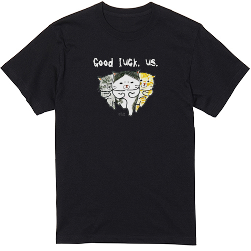 Good luck. us. (白文字)