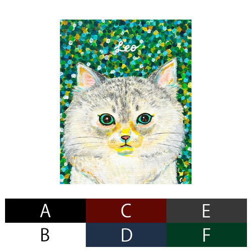 NO.7 Leo アクリル画Tシャツ