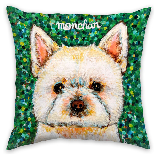 NO.5 monchan キャンバス地クッション